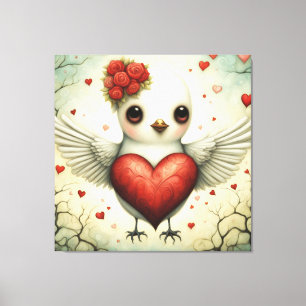 Bird Love 2 Canvas Print