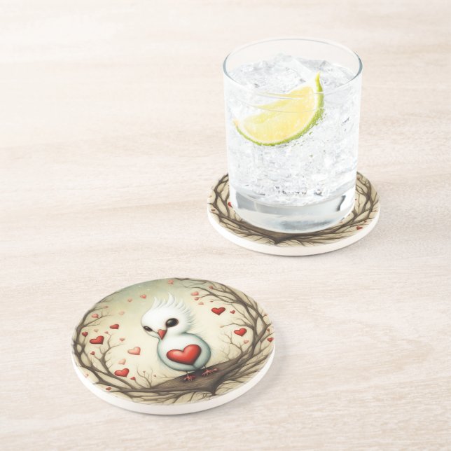 Bird Love 4 Coaster (Side)