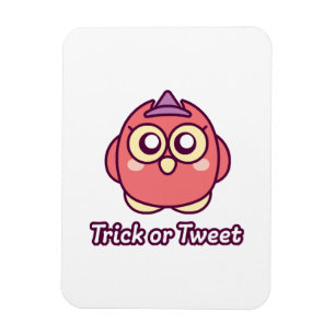Bird Lover Halloween Cute Owl Witch Magnet