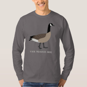 Bird Lovers Canada Goose Illustration Personalized T-Shirt