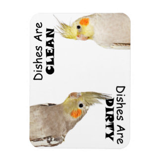 Bird Lovers - Cockatiel - Dirty Dishes Magnet