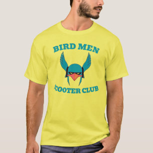 bIRD mEN sCOOTER cLUB, EDIT TEXT, T-Shirt