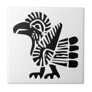 Bird, Mexican hieroglyph(Maya) Tile