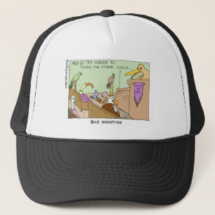 Bird Ministries Funny Religion Cartoon Gifts Tees Trucker Hat