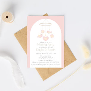 Bird Mobile Nesting Party Invitation