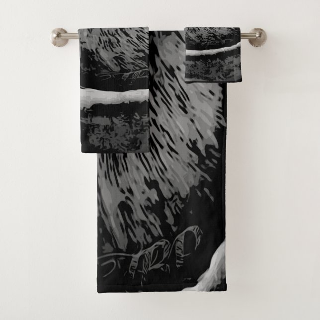 Bird Models: Mad Birds 01-02 Bath Towel Set (Insitu)