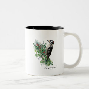 Bird Mug Downy Woodpecker