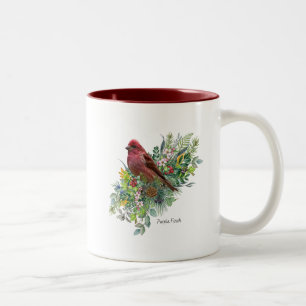 Bird Mug Purple Finch