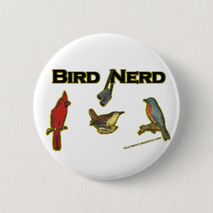 Bird Nerd 6 Cm Round Badge