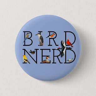 Bird Nerd 6 Cm Round Badge