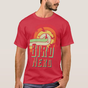 Bird Nerd Bird Watching Watcher Retro Vintage Dist T-Shirt