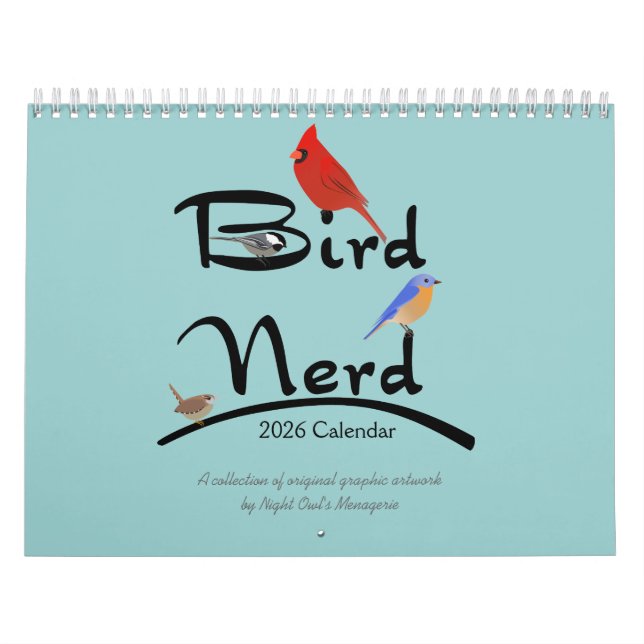 Bird Nerd Calendar (Cover)