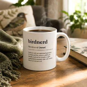 Bird Nerd Definition Funny Birdwatcher Gift Coffee Mug
