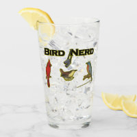Bird Nerd Fun Beer Glass
