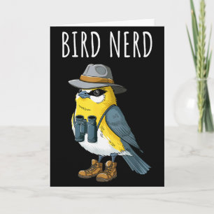 Bird Nerd Funny Bird Watching Birding Bird Lover W Card