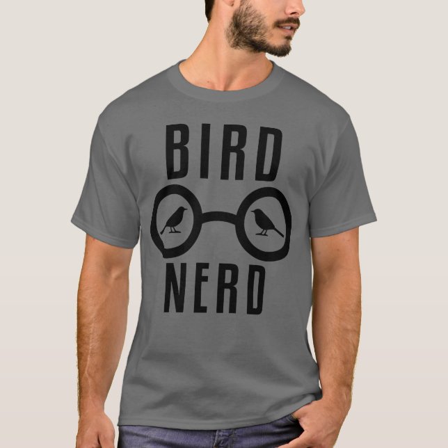 Bird Nerd funny T-Shirt (Front)