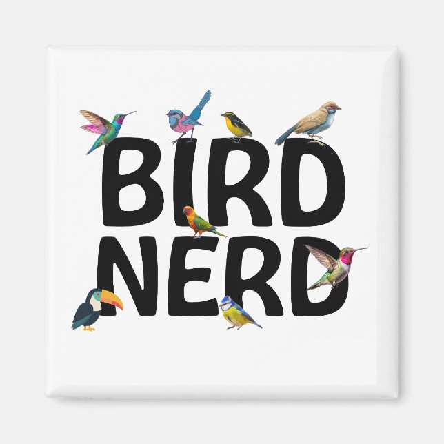 Bird Nerd Magnet (Front)