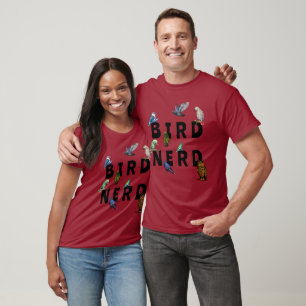 BIRD NERD, parrots, owl, pigeons, kookaburra T-Shirt