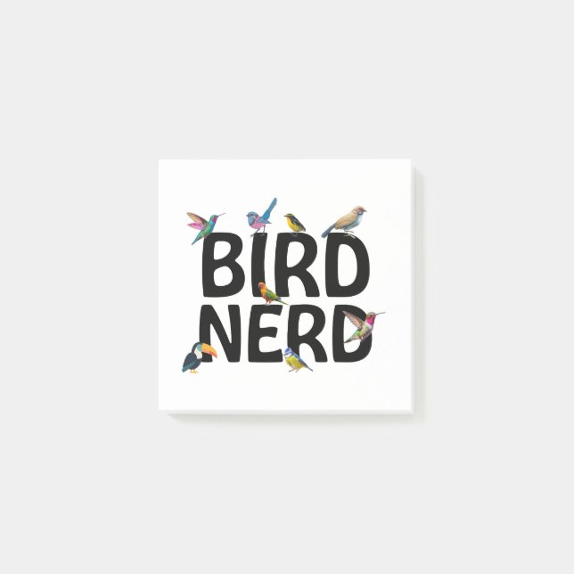 Bird Nerd Post-it Notes (Front)