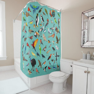 Bird Nerd Shower Curtain