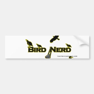 Bird Nerd Silhouette Bumper Sticker
