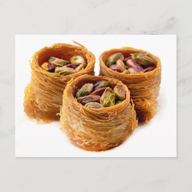 Bird nest baklava postcard (Front)