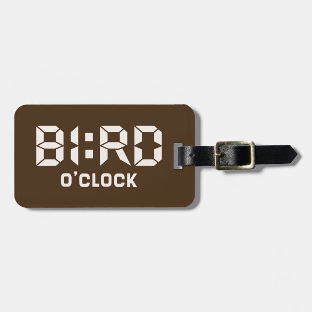 BIRD O'Clock Luggage Tag (Front Horizontal)