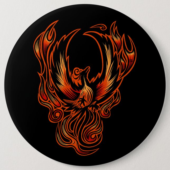 Bird Of Fire 6 Cm Round Badge (Front)