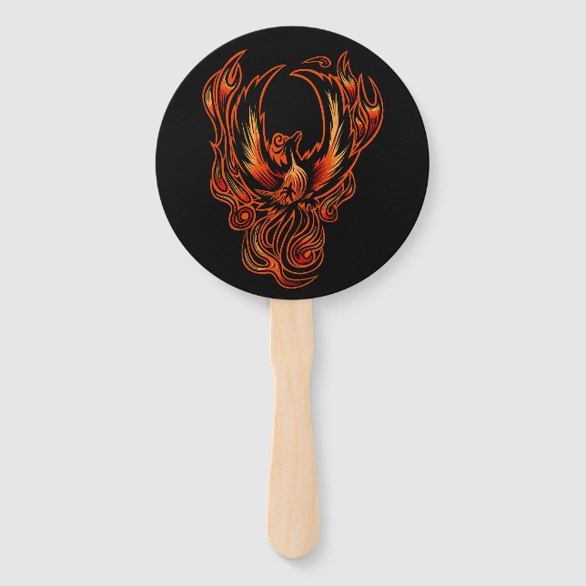 Bird Of Fire Hand Fan (Front)