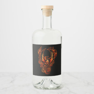 Bird Of Fire Liquor Bottle Label