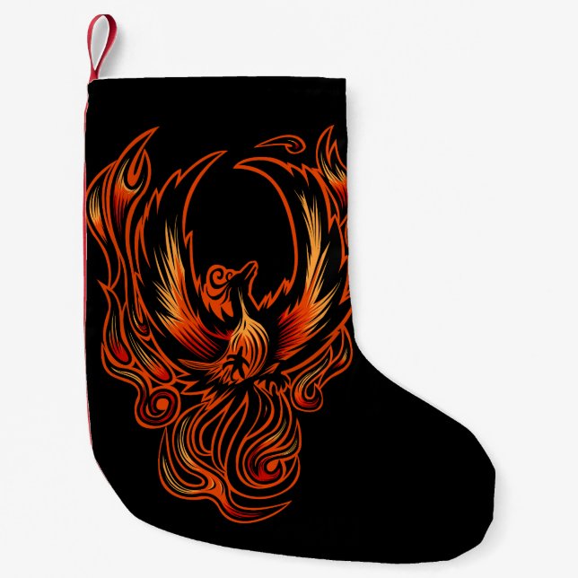 Bird Of Fire Small Christmas Stocking (Front)