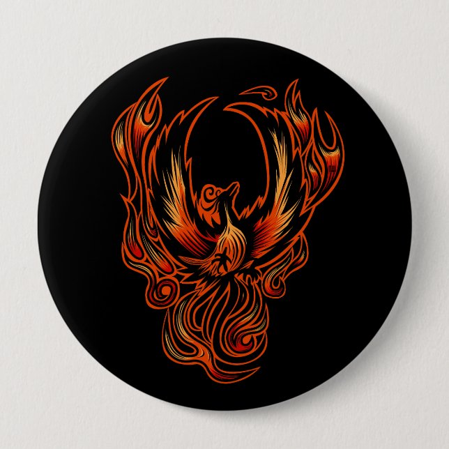 Bird Of Fire Throw Blanket 10 Cm Round Badge (Front)