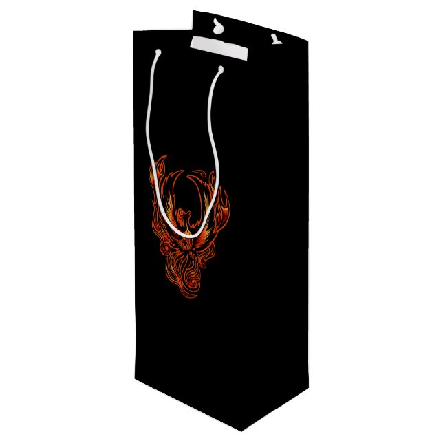 Bird Of Fire Wine Gift Bag (Back Angled)