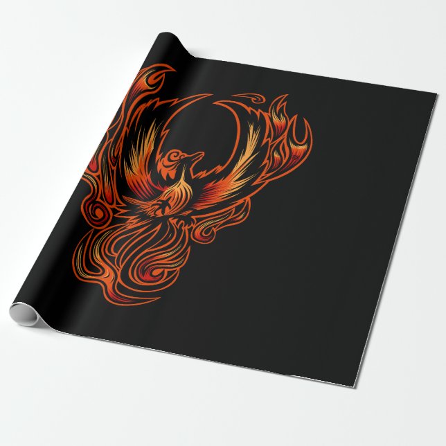 Bird Of Fire Wrapping Paper (Unrolled)
