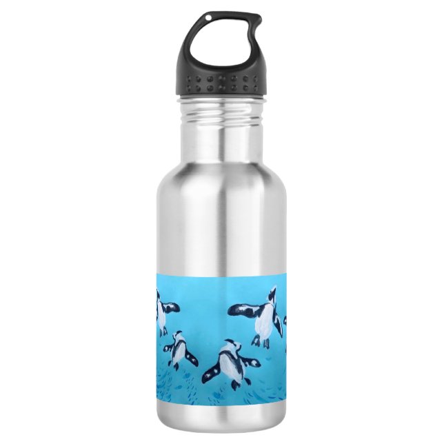 bird of hope/penguin2 532 ml water bottle (Front)