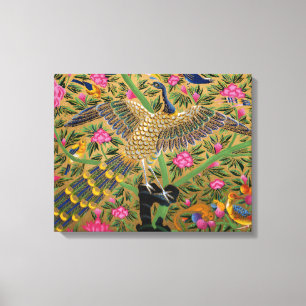 Bird of Life Wrapped Canvas Print