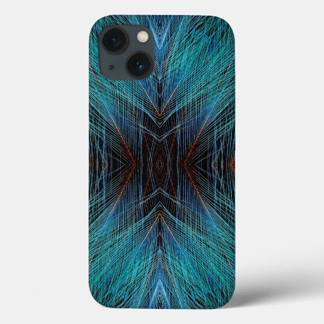 Bird Of Paradies Fractal Feather Design Case-Mate iPhone Case (Back)