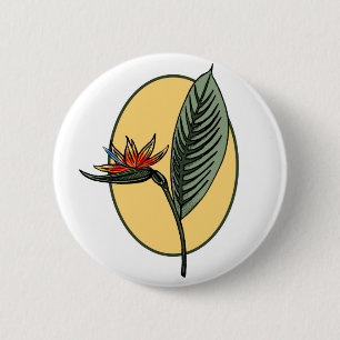 Bird of Paradise 6 Cm Round Badge
