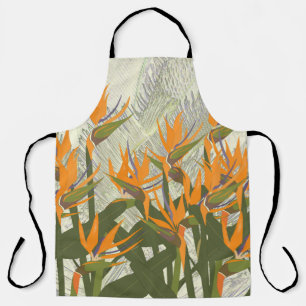 Bird of Paradise Allover Print Apron
