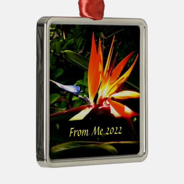 Bird of Paradise Christmas Holiday Ornament   (Right)
