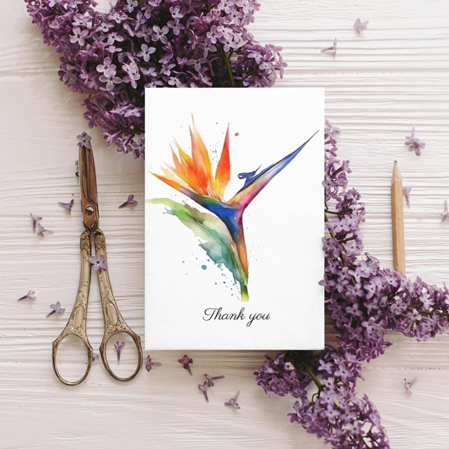 Bird of paradise exotic flower customisable postcard (Creator Uploaded)