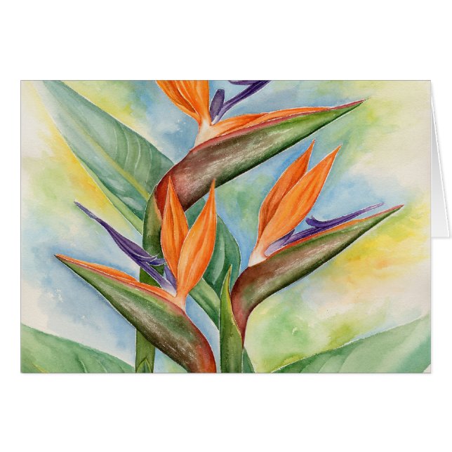 Bird Of Paradise Flower Art - Multi (Front Horizontal)