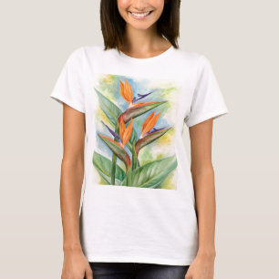Bird Of Paradise Flower Art - Multi T-Shirt