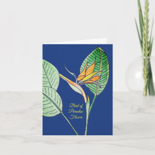 Bird of Paradise Flower Card