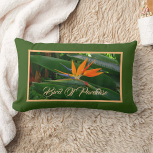 Bird Of Paradise Flower Lumbar Pillow
