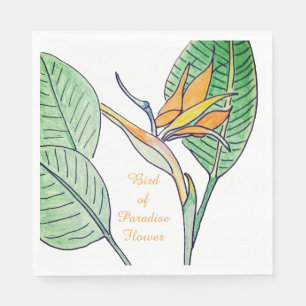 Bird of Paradise Flower Napkin