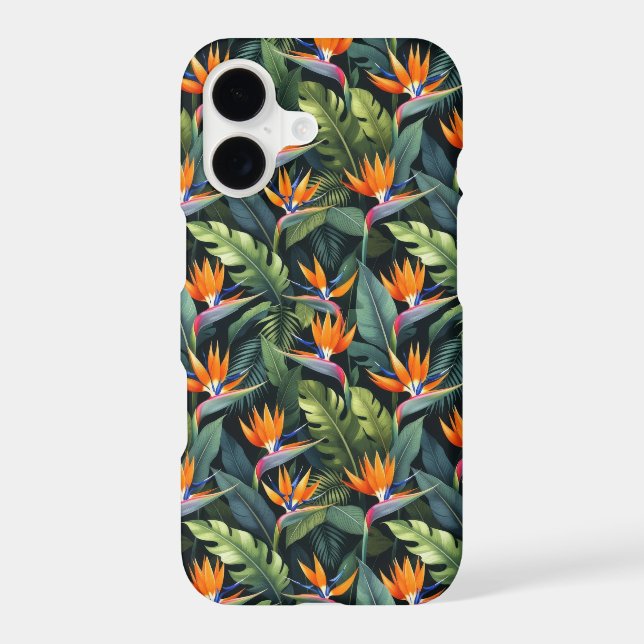 Bird of Paradise Flower Pattern Phone Cover (Back)
