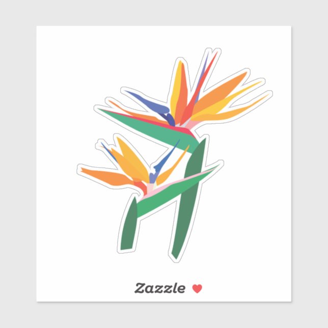 Bird of Paradise Flower Sticker (Sheet)