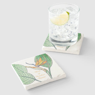 Bird of Paradise Flower Stone Coaster