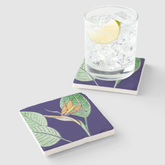 Bird of Paradise Flower  Stone Coaster